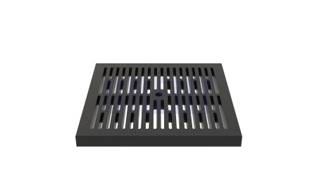 Решетка пластиковая GRENT PlasT 300х300 А15 черная 