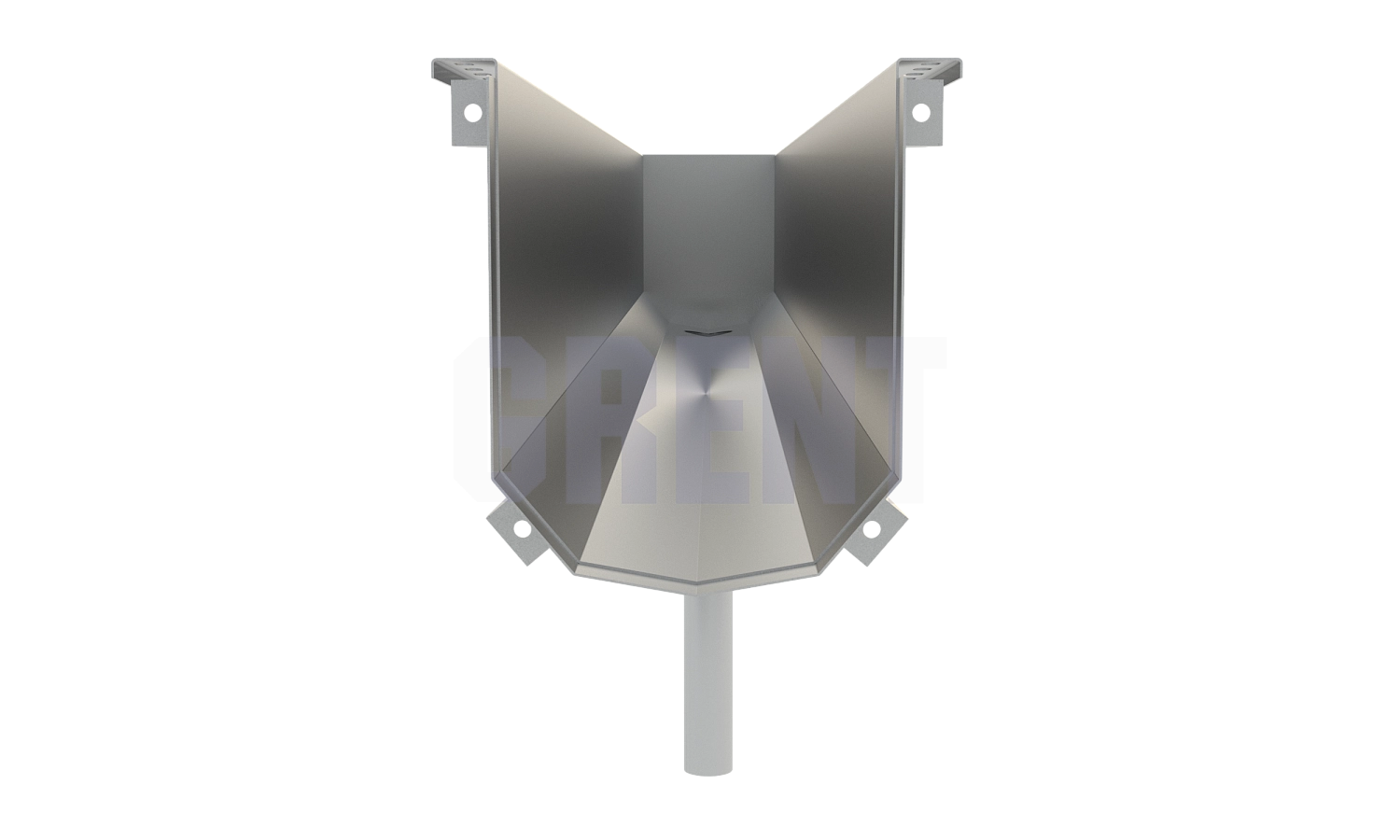 Лоток водоотводный мостовой GRENT MosT подвесной 150 выпускной торцевой