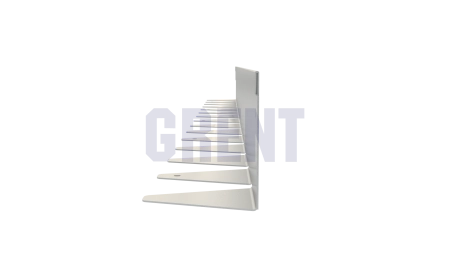 Бордюр стальной GRENT BR L-образный 1200*80, 1,5, нержавеющий