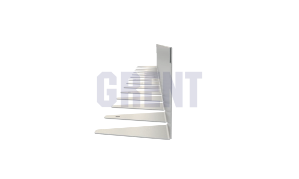 Бордюр стальной GRENT BR L-образный 1200*80, 1,5, нержавеющий