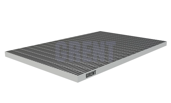 Прессованный настил из нержавеющей стали GRENT 33х11 390х590